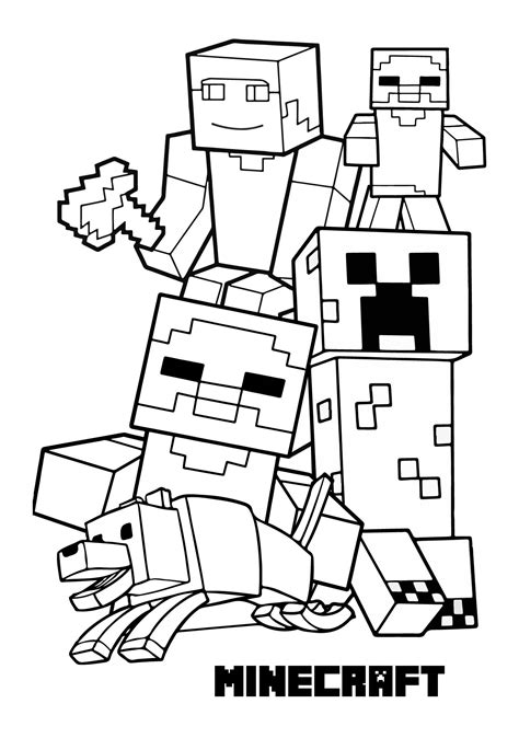 free printable minecraft coloring pages|minecraft coloring pages pdf.